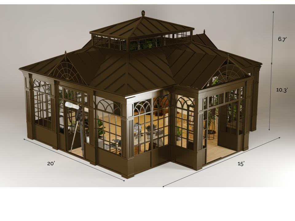 The Linwood - Bronze Greenhouse