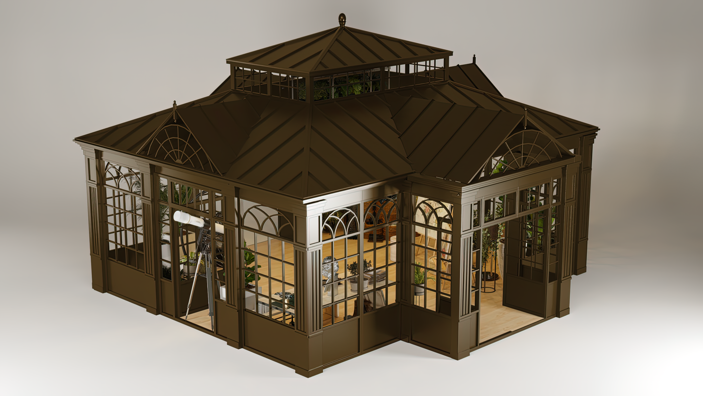 The Linwood - Bronze Greenhouse