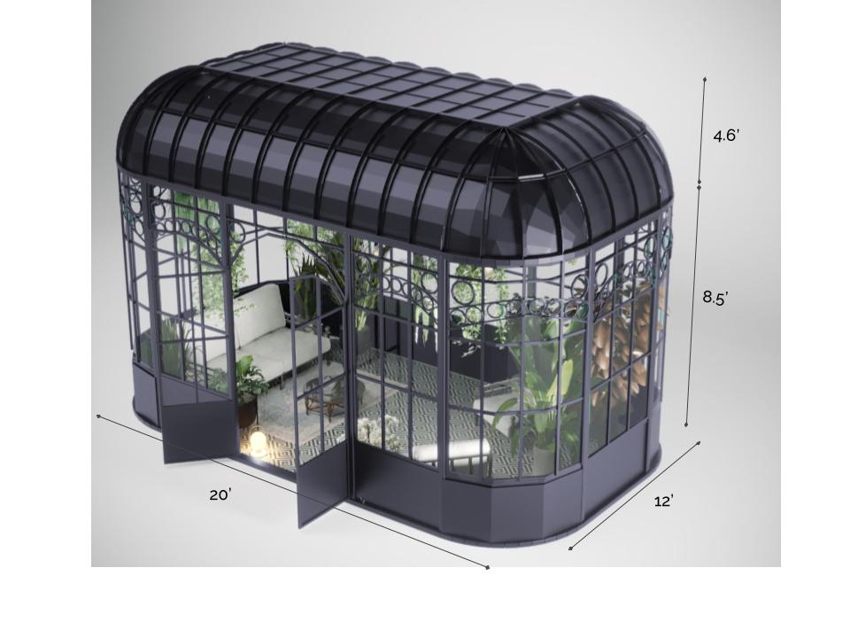 The Roslin - Jet Black Greenhouse