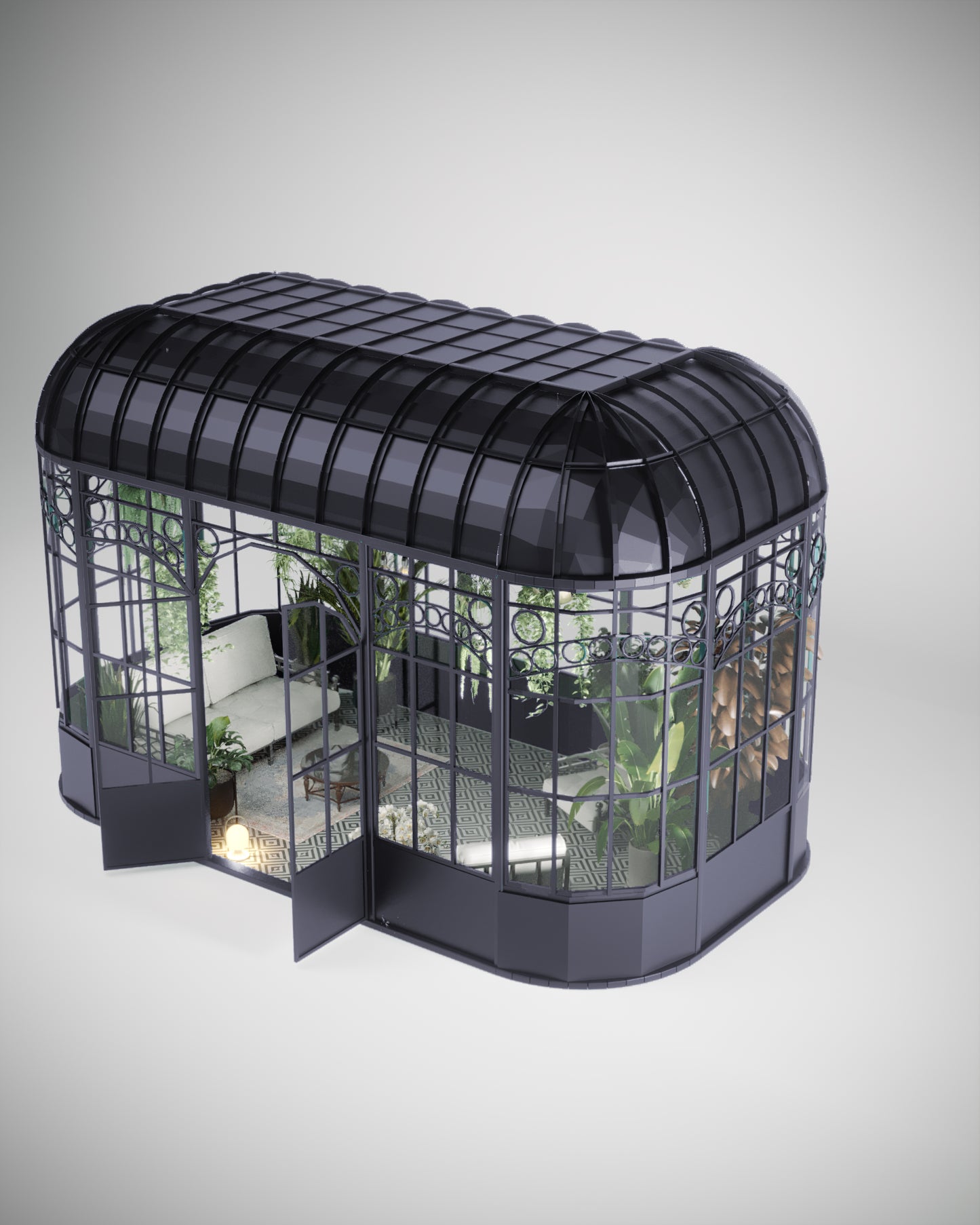 The Roslin - Jet Black Greenhouse